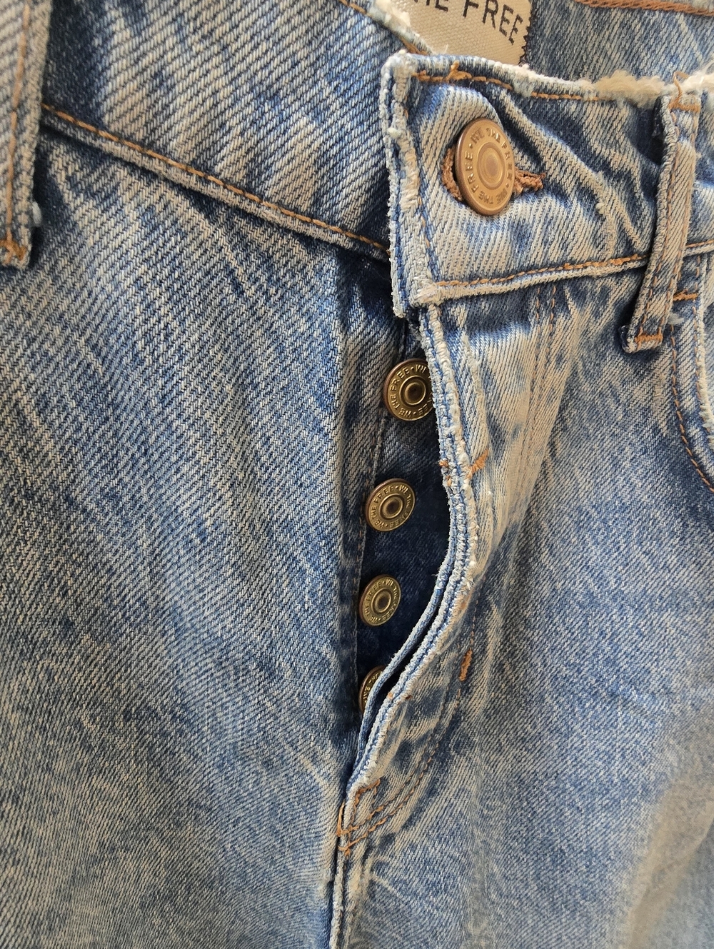 NWOT We The Free Good Luck Mid-Rise Barrel Jeans - Picture 10 of 16